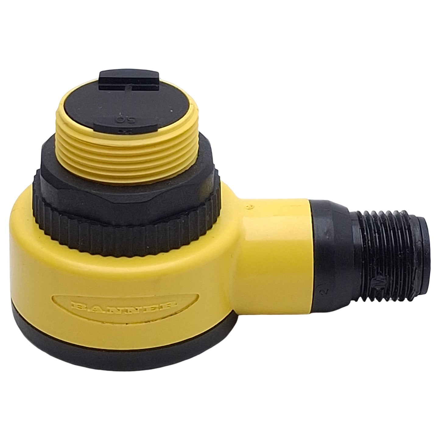 Used Banner T18SN6FF50Q Photoelectronic Sensor, NPN, 50mm Range, 10-30VDC, 4-Pin M12
