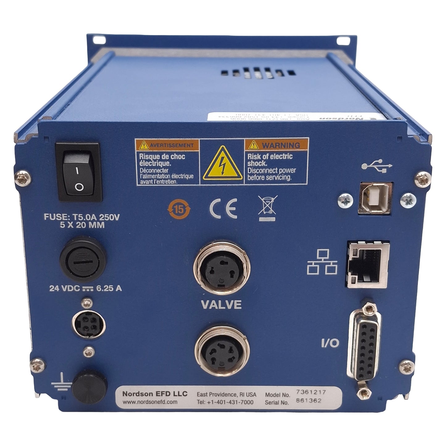 Used Nordson 7361217 PICO Toµch Controller, 100µs-9.9999s, RJ45, DB15, USB-B, 24VDC