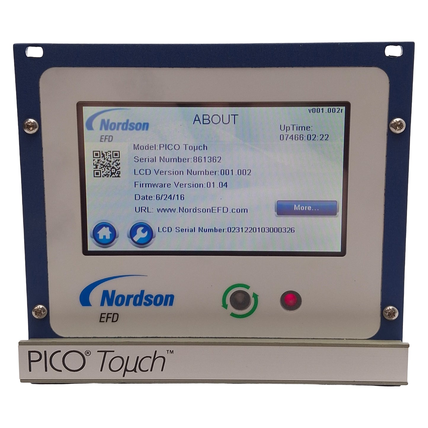 Used Nordson 7361217 PICO Toµch Controller, 100µs-9.9999s, RJ45, DB15, USB-B, 24VDC