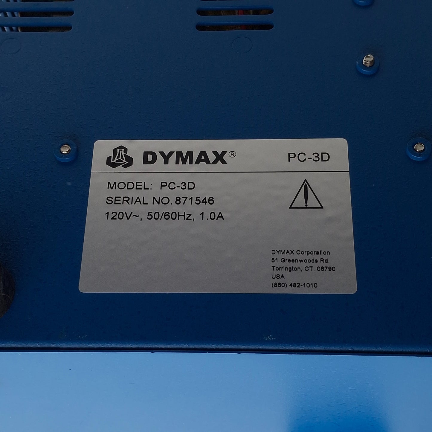 Used Dymax PC-3D Light-Welder UV Curing Light Source/Adhesive Dispenser 120VAC