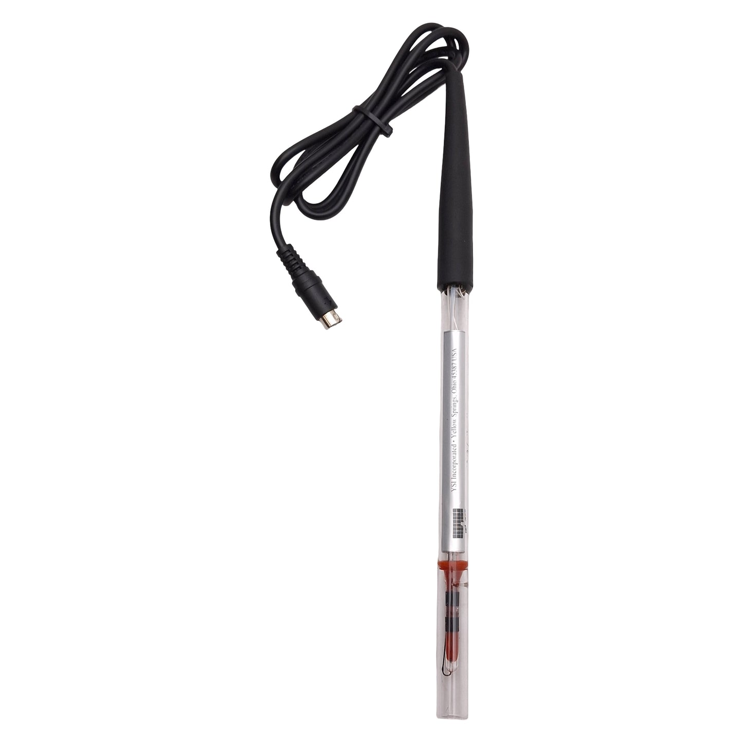 Used YSI 3253 Glass Dip Conductivity Cell 1.0/cm, Pyrex 7740, 7in x ø1/2in, 4ft Cable