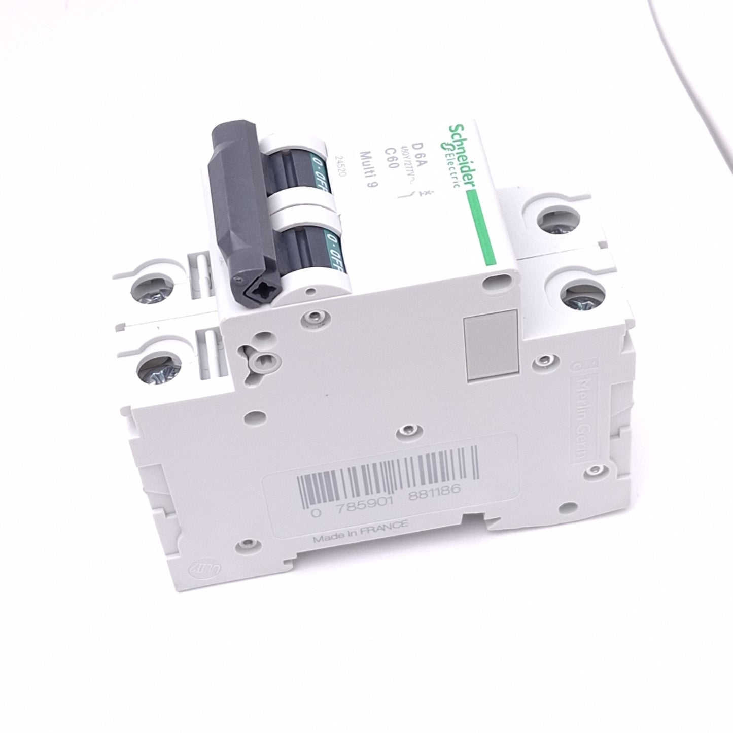 New Schneider Electric 24520 Multi9 Circuit Breaker, 2-Pole 6A, 480Y/277VAC Max