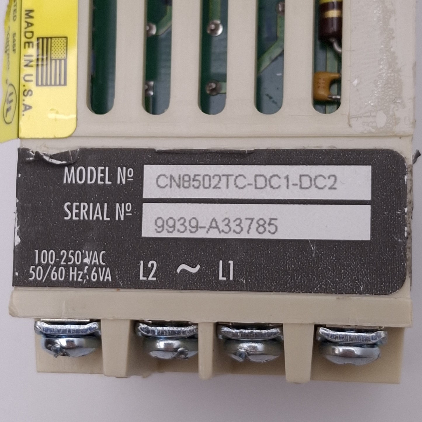Used OMEGA CN8502TC-DC1-DC2 Temperature Controller, 2-Output, 100-250VAC, 1/16 DIN