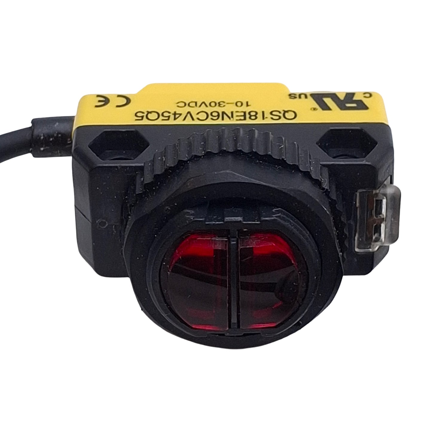 Used Banner QS18EN6CV45Q5 Photoelectronic Sensor NPN, 43mm Range, 10-30VDC, 4-Pin M12
