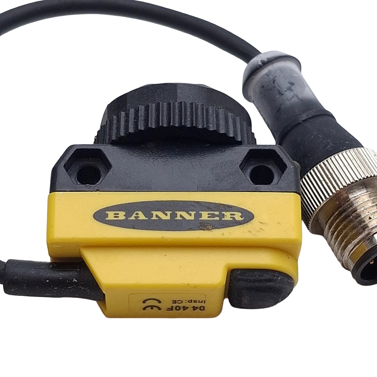 Used Banner QS18EN6CV45Q5 Photoelectronic Sensor NPN, 43mm Range, 10-30VDC, 4-Pin M12