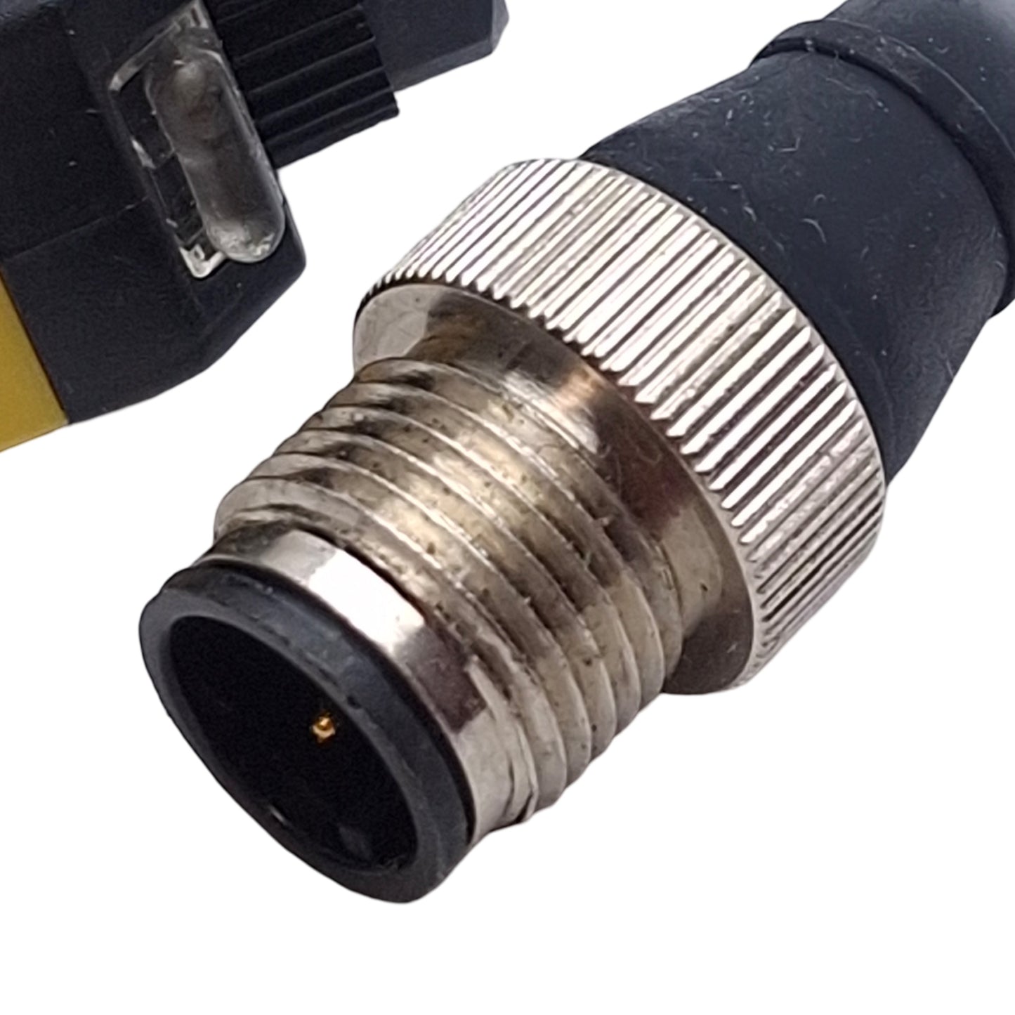 Used Banner QS18EN6CV45Q5 Photoelectronic Sensor NPN, 43mm Range, 10-30VDC, 4-Pin M12