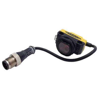 Used Banner QS18VP6LDQ5 Photoelectric Sensor, PNP, 300mm Range, 10-30VDC, 4-Pin M12