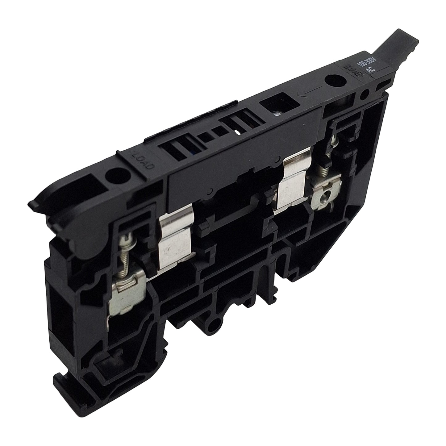 Used Lot of 6 Allen Bradley 1492-H4 Fused Terminal Blocks, Neon Indicator, 100-300VAC