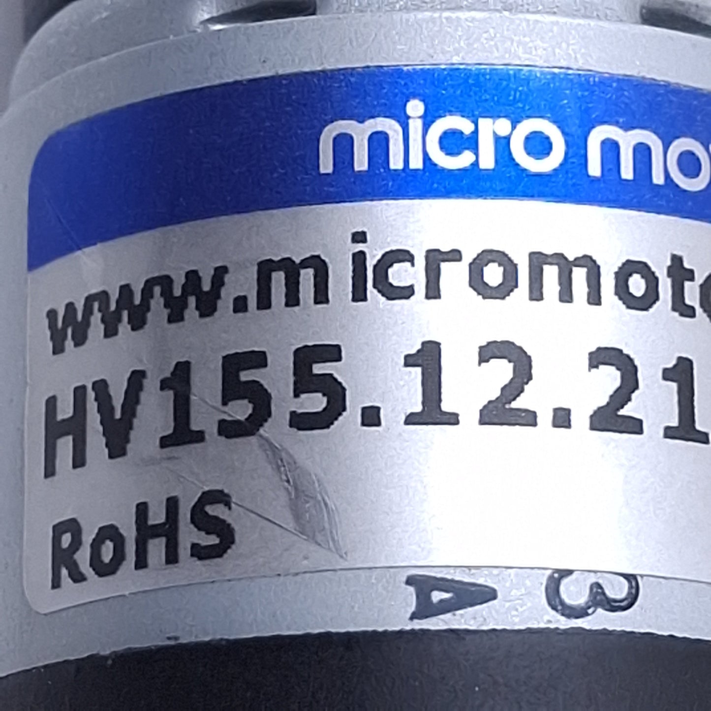 Used Micro Motor HV155.12.21 DC Geared Motor 12VDC, 20.8:1 Ratio, 10Ncm Torque
