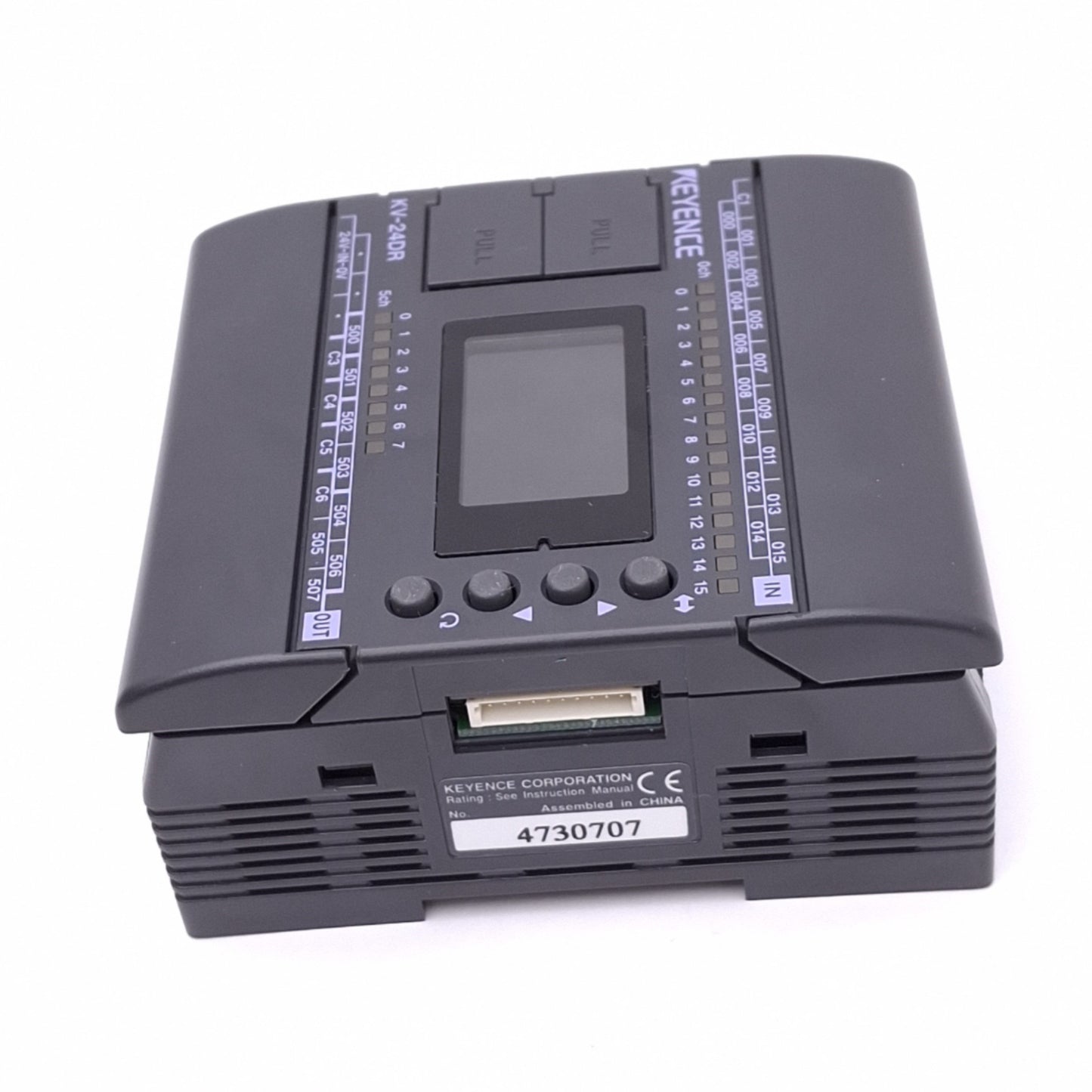 Used Keyence KV-24DR Visual KV PLC Base Unit, 16-Input 8-Output, 24VDC, DIN Rail