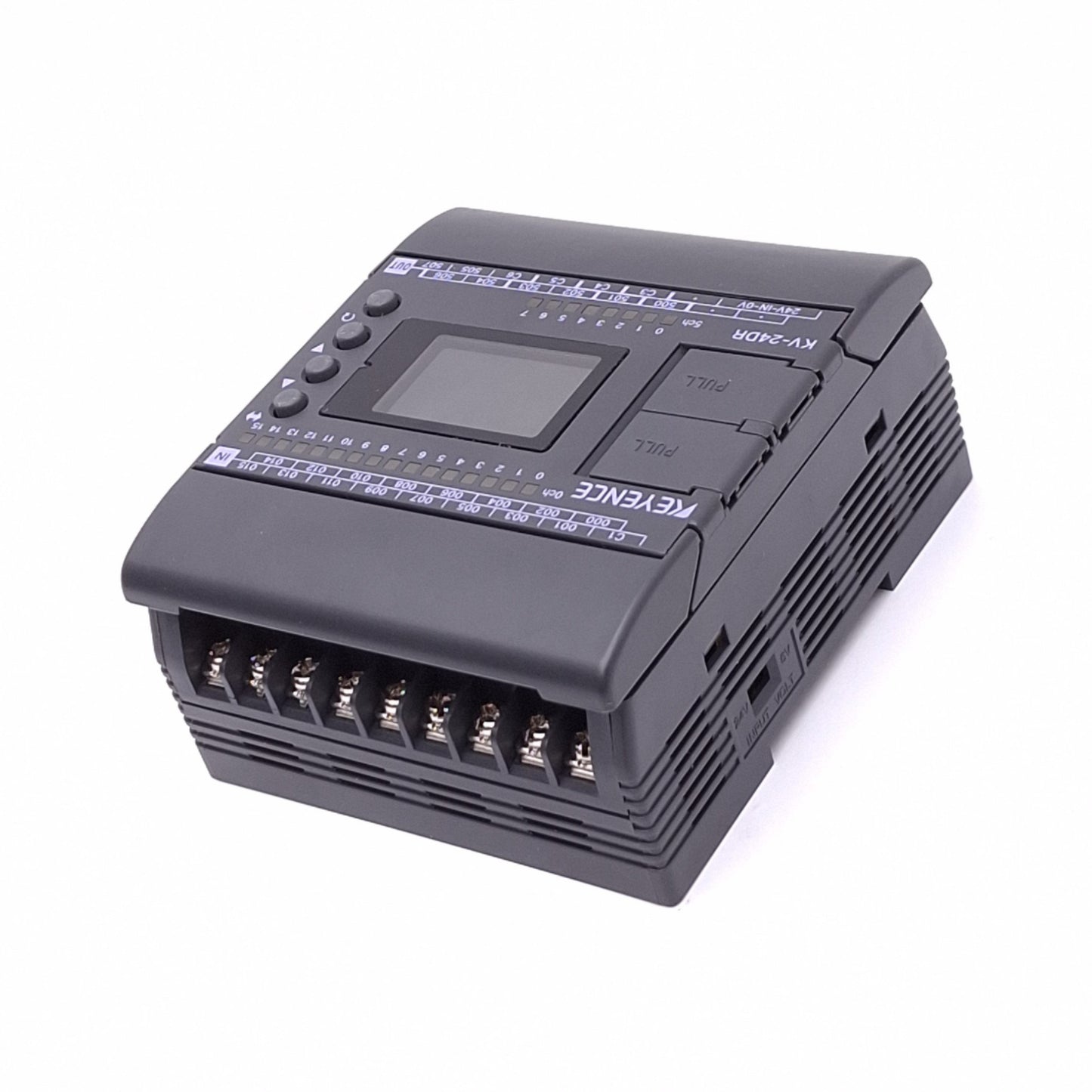 Used Keyence KV-24DR Visual KV PLC Base Unit, 16-Input 8-Output, 24VDC, DIN Rail