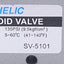 Used Chelic SV-5101 Solenoid Valve 5-Port 2-Position, 1/8 Rc Port, 24VDC Coil