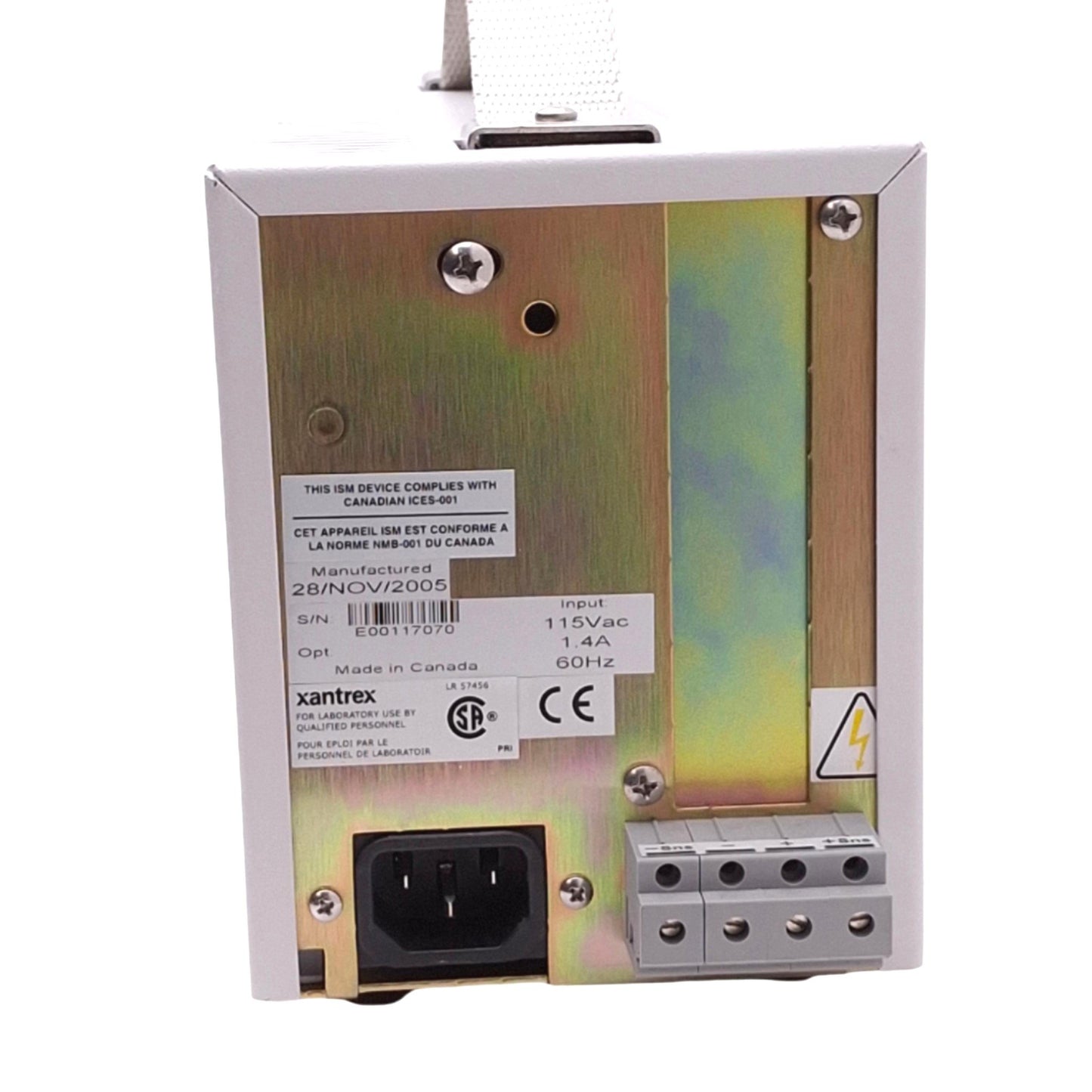 Used Xantrex XT15-4 Regulated DC Power Supply, 0-15VDC 0-4A Out, 60W Max, GPIB/RS232