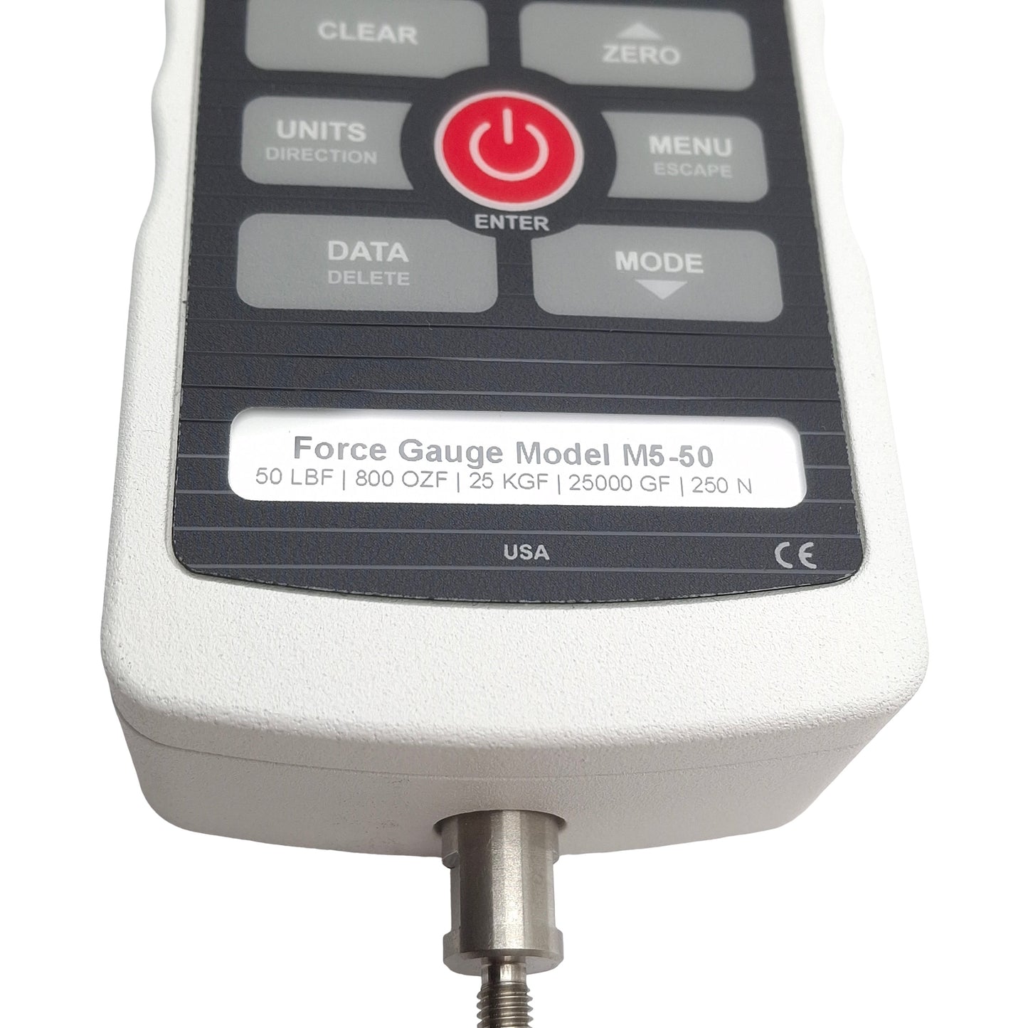 Used Mark-10 M5-50 Digital Force Gauge +/- 0.1% FS Accuracy, 50lbf/250N Capacity