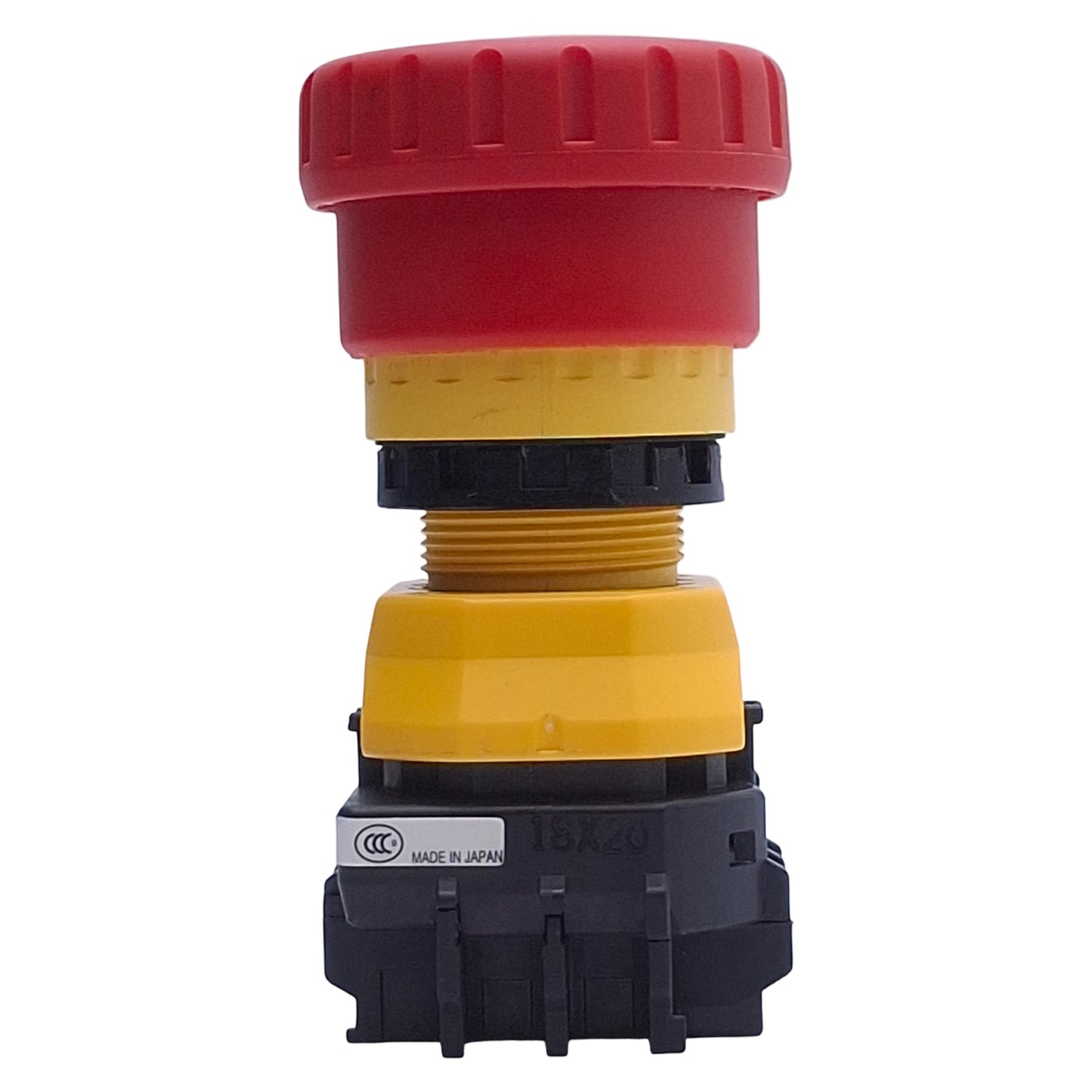 Used Idec XW1E-BV401M-RH-EMO E-Stop Push Button, Twist-Release, 1NC,1.5A 250VAC