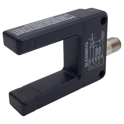 Used Banner SLE30B6VQ Programmable Slot Sensor, NPN/PNP, 30mm W, 10-30VDC, 5-Pin M12