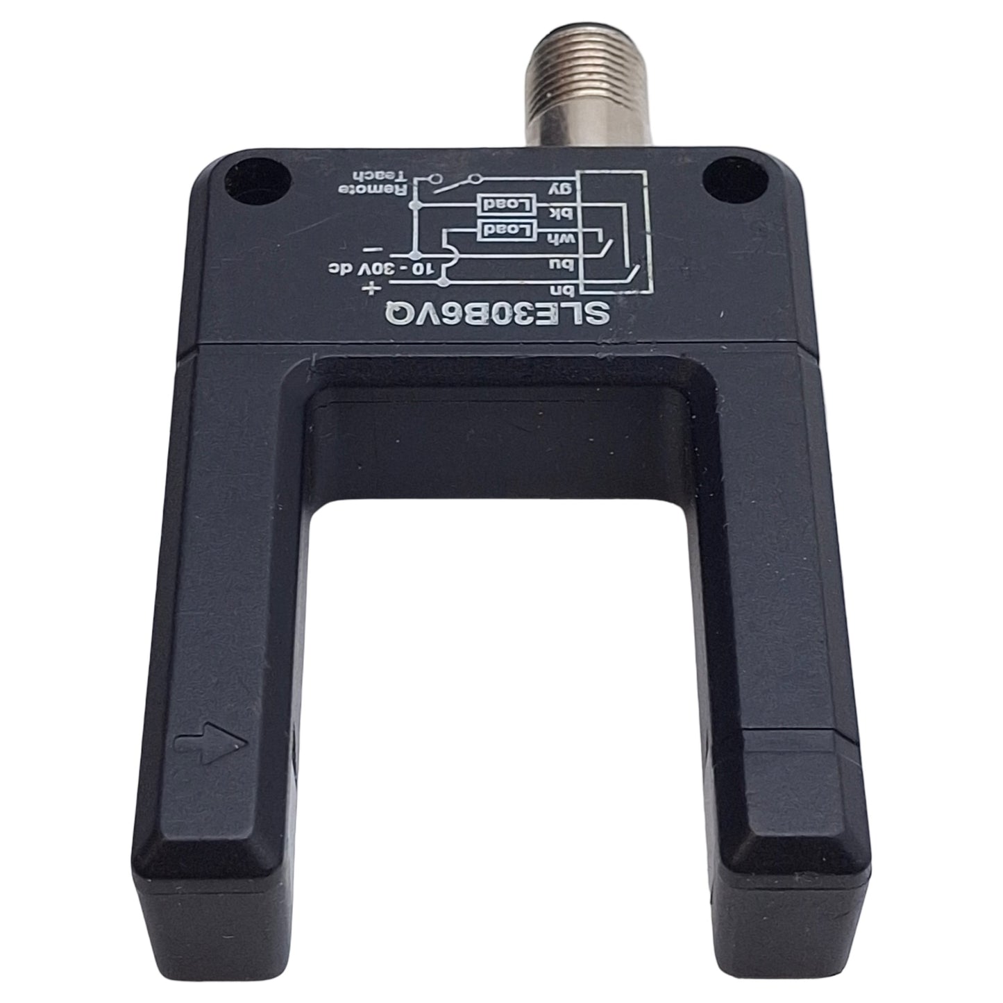 Used Banner SLE30B6VQ Programmable Slot Sensor, NPN/PNP, 30mm W, 10-30VDC, 5-Pin M12