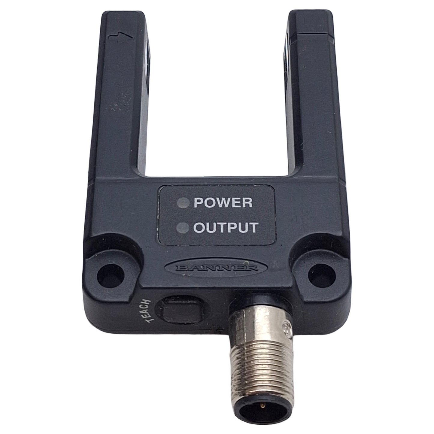 Used Banner SLE30B6VQ Programmable Slot Sensor, NPN/PNP, 30mm W, 10-30VDC, 5-Pin M12
