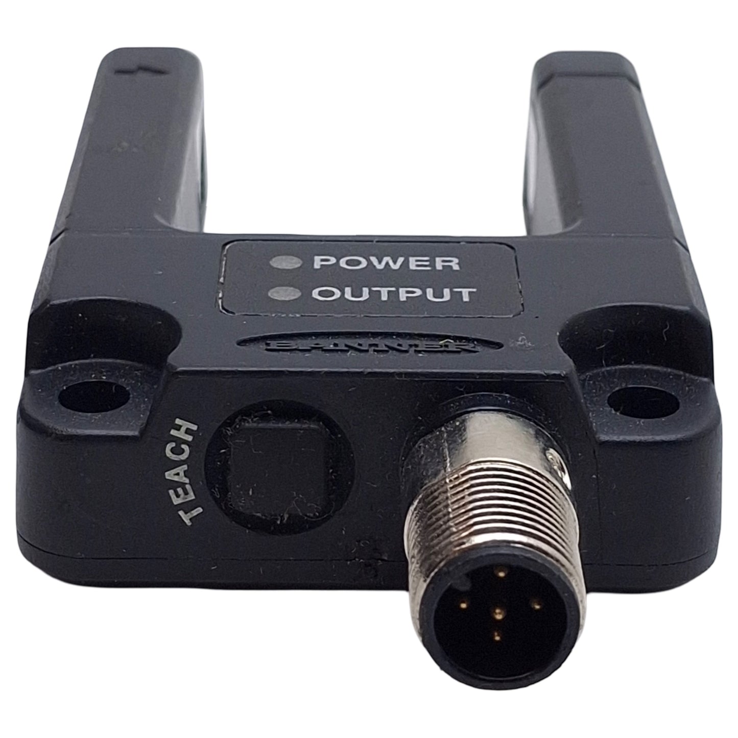 Used Banner SLE30B6VQ Programmable Slot Sensor, NPN/PNP, 30mm W, 10-30VDC, 5-Pin M12