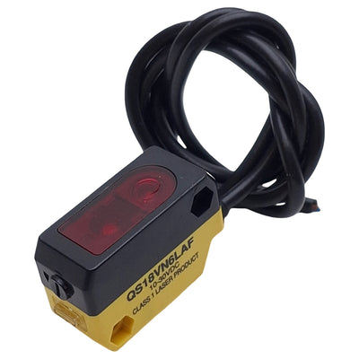 Used Banner QS18VN6LAF Photoelectronic Sensor NPN, 150mm Range, 10-30VDC, 4-Wire Lead