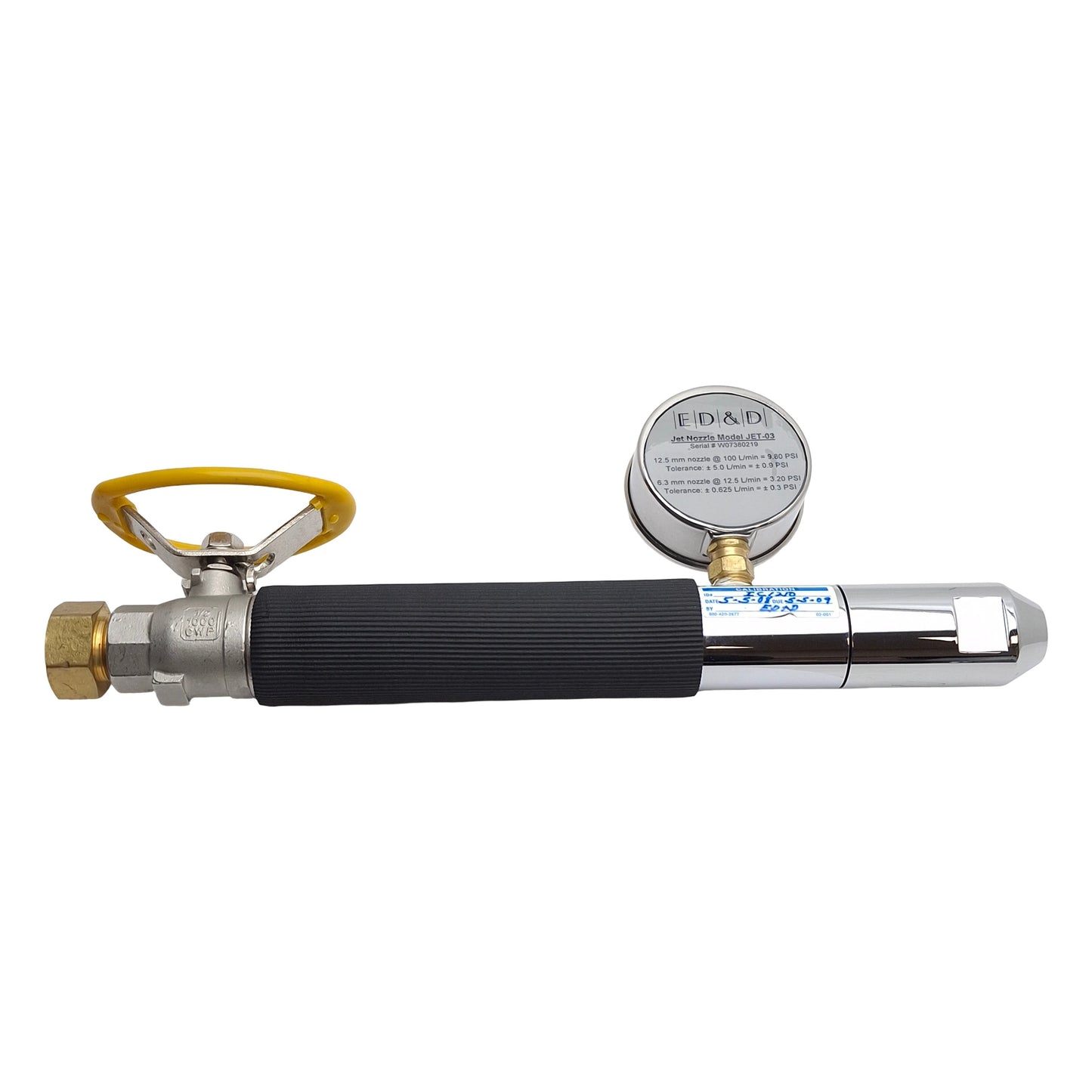 Used ED&D JET-03 Water Ingress Jet Nozzle, 0-15psi, G1/2 BSP Female, IPX5/IPX6