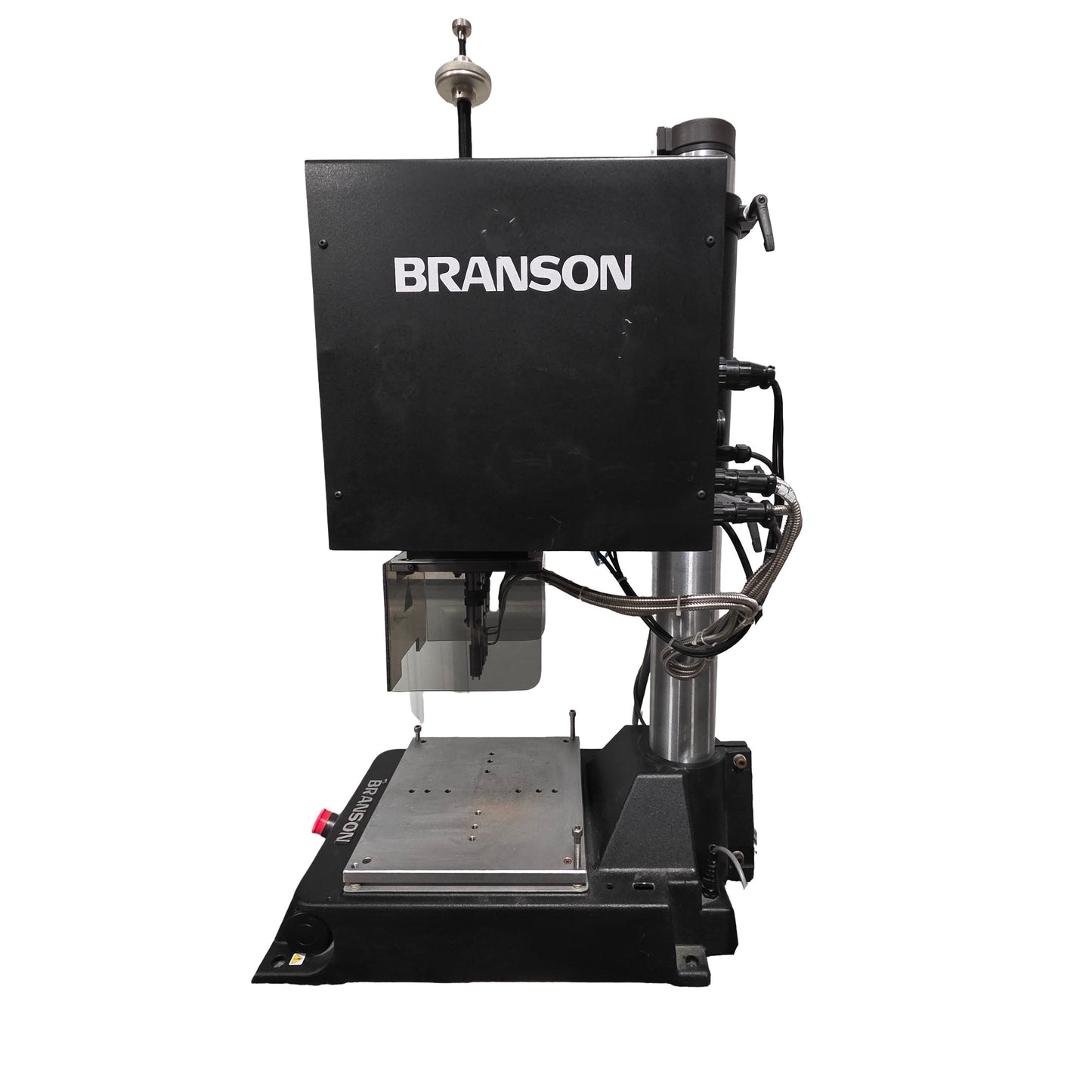 Used Branson 201-3 TPX Thermal Processor Welder Staker 3-Zone, 4" Stroke, 120VAC 15A