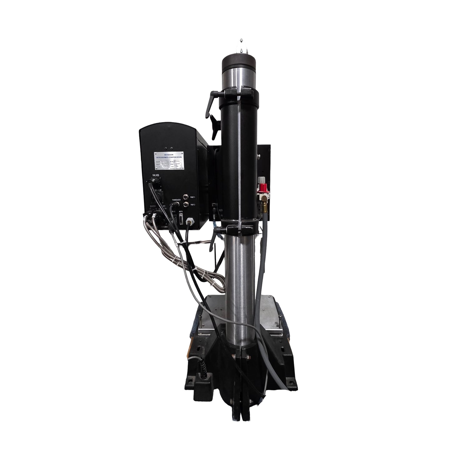 Used Branson 201-3 TPX Thermal Processor Welder Staker 3-Zone, 4" Stroke, 120VAC 15A