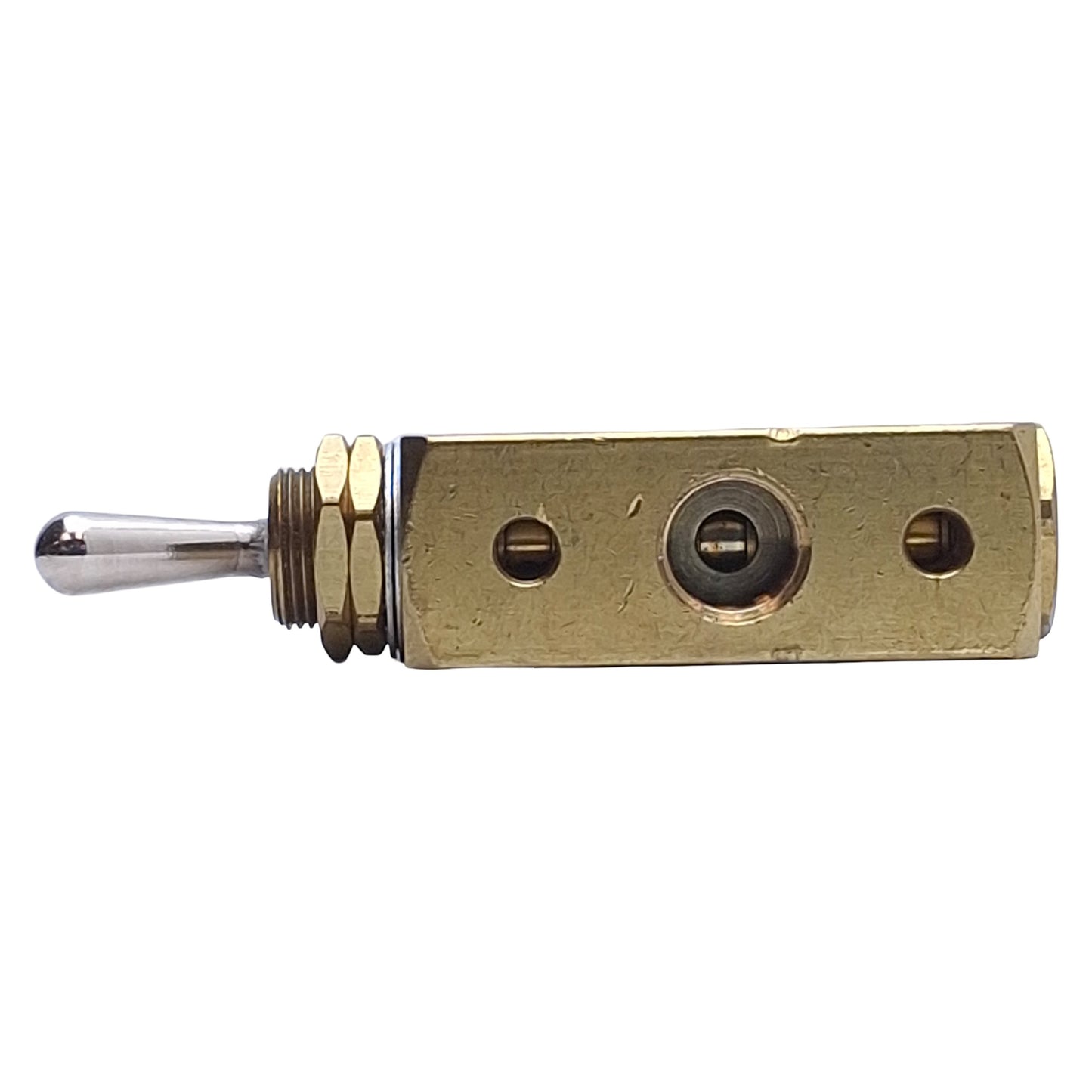 Used Clippard MJTV-4 Pneumatic Toggle Valve 2-Position 5-Port, 150psi, 1/8" NPT