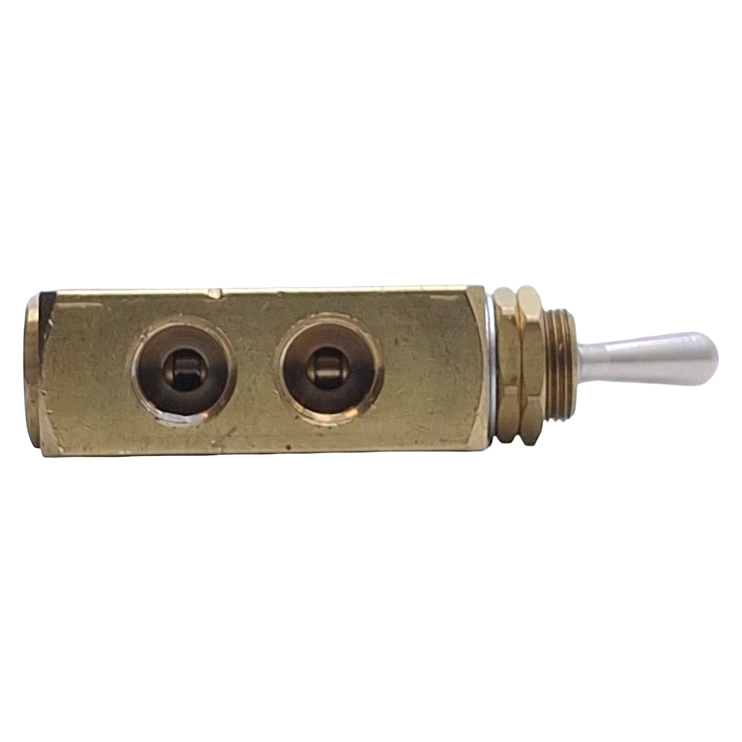 Used Clippard MJTV-4 Pneumatic Toggle Valve 2-Position 5-Port, 150psi, 1/8" NPT
