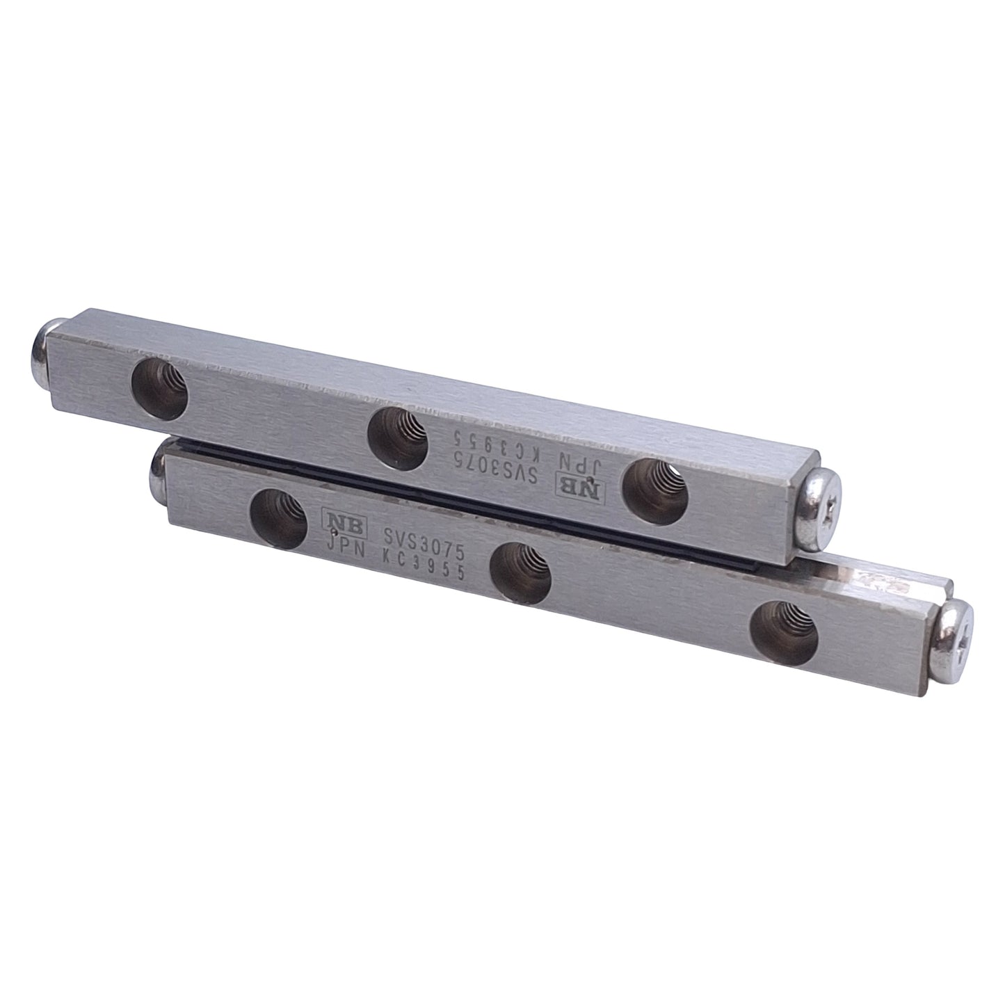 Used Nippon Bearing SVS 3075 Cross Roller Linear Slide Guide 48mm Stroke, 75mm Length