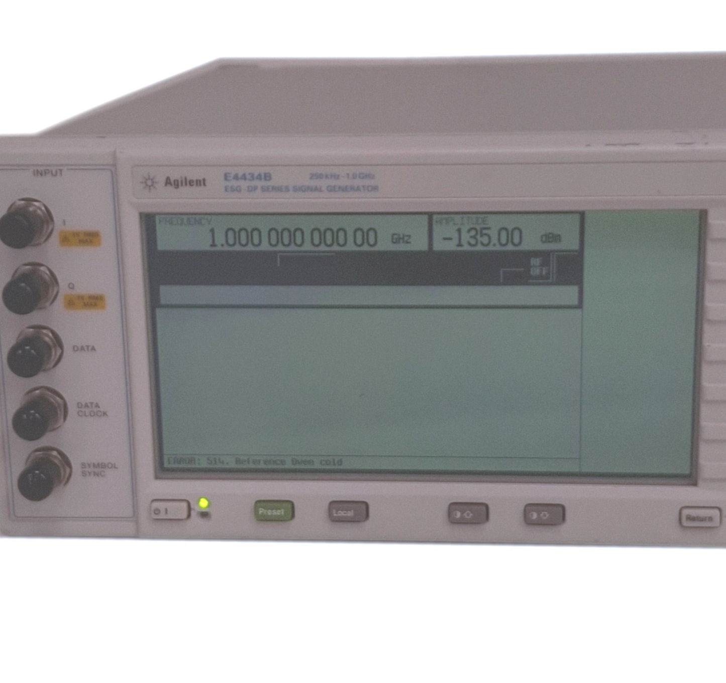 Used Agilent E4434B ESG-DP Series Signal Generator, 250kHz-1GHz, 100-240VAC, GPIB