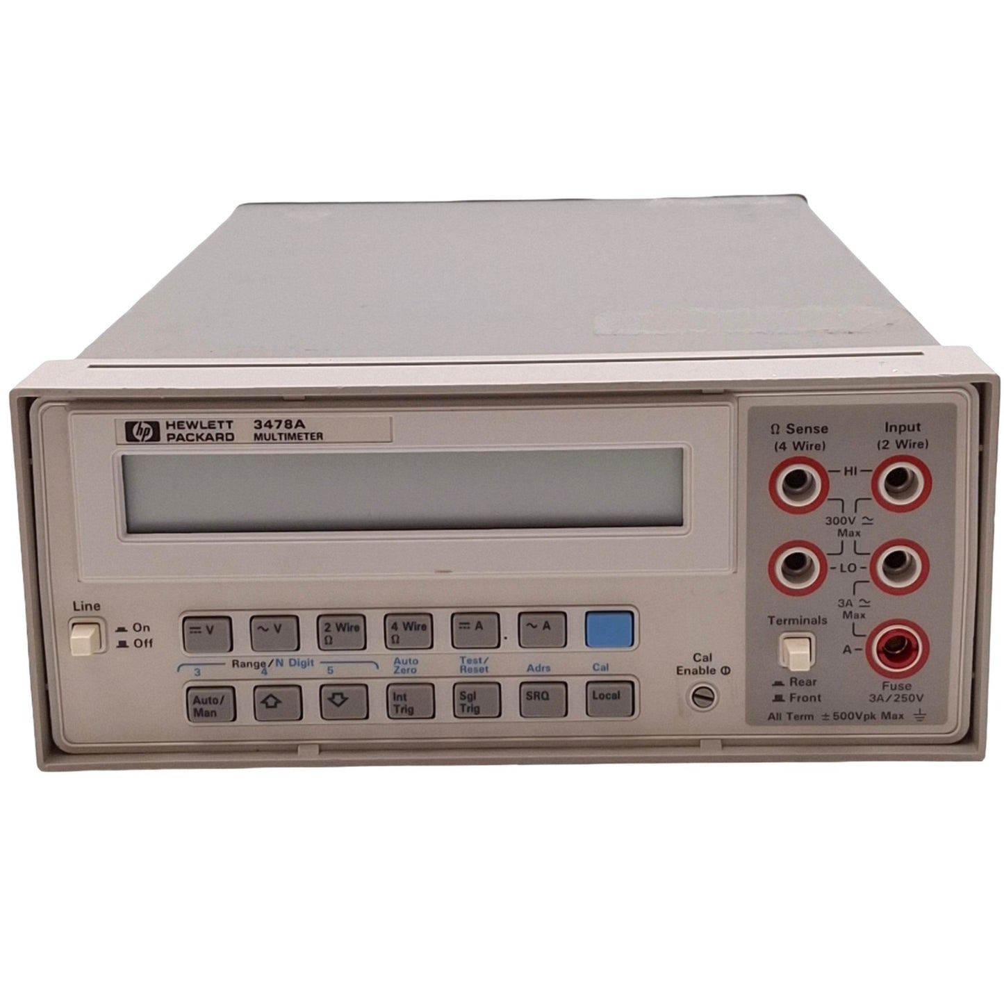Used HP 3478A Multimeter, 5.5-Digit, 300V 3A Max, 120VAC, HP-IB GPIB Programmable