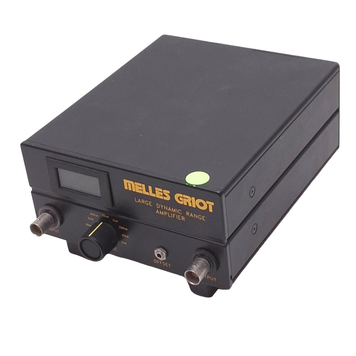 Used Melles Griot 13AMP003 Large Dynamic Range Amplifier, 2nA-100mA, 12-18VAC