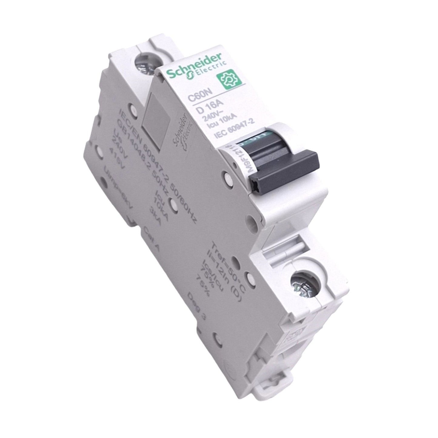 New Schneider Electric M9F12116 Circuit Breaker, 1-Pole 16A, 240VAC Max, DIN Rail