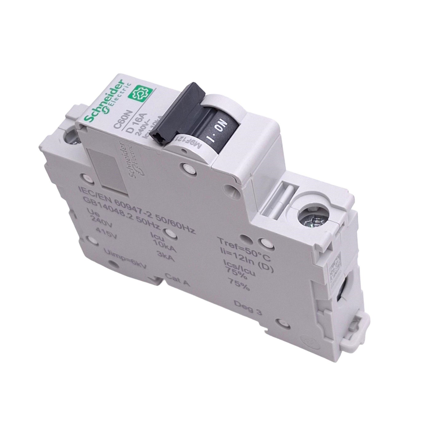 New Schneider Electric M9F12116 Circuit Breaker, 1-Pole 16A, 240VAC Max, DIN Rail