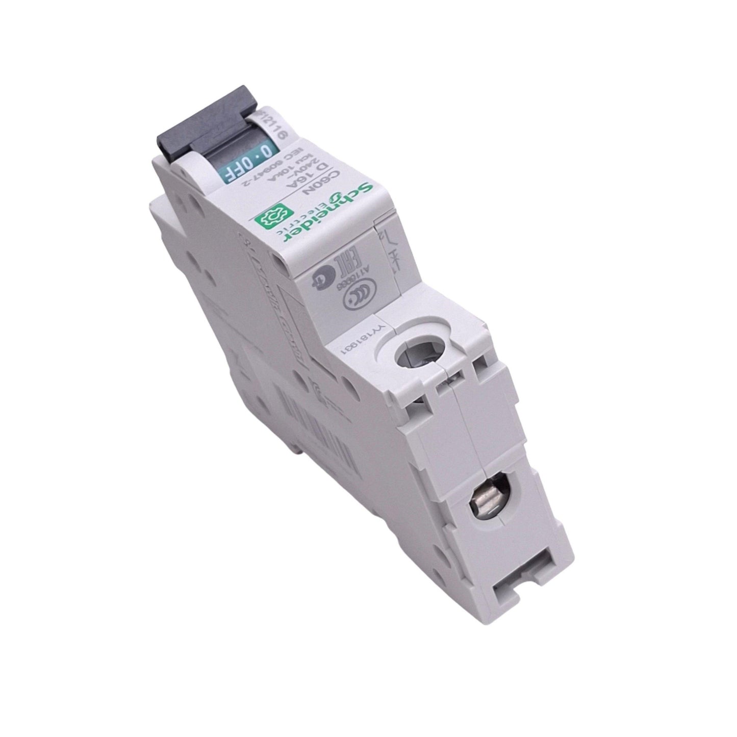 New Schneider Electric M9F12116 Circuit Breaker, 1-Pole 16A, 240VAC Max, DIN Rail