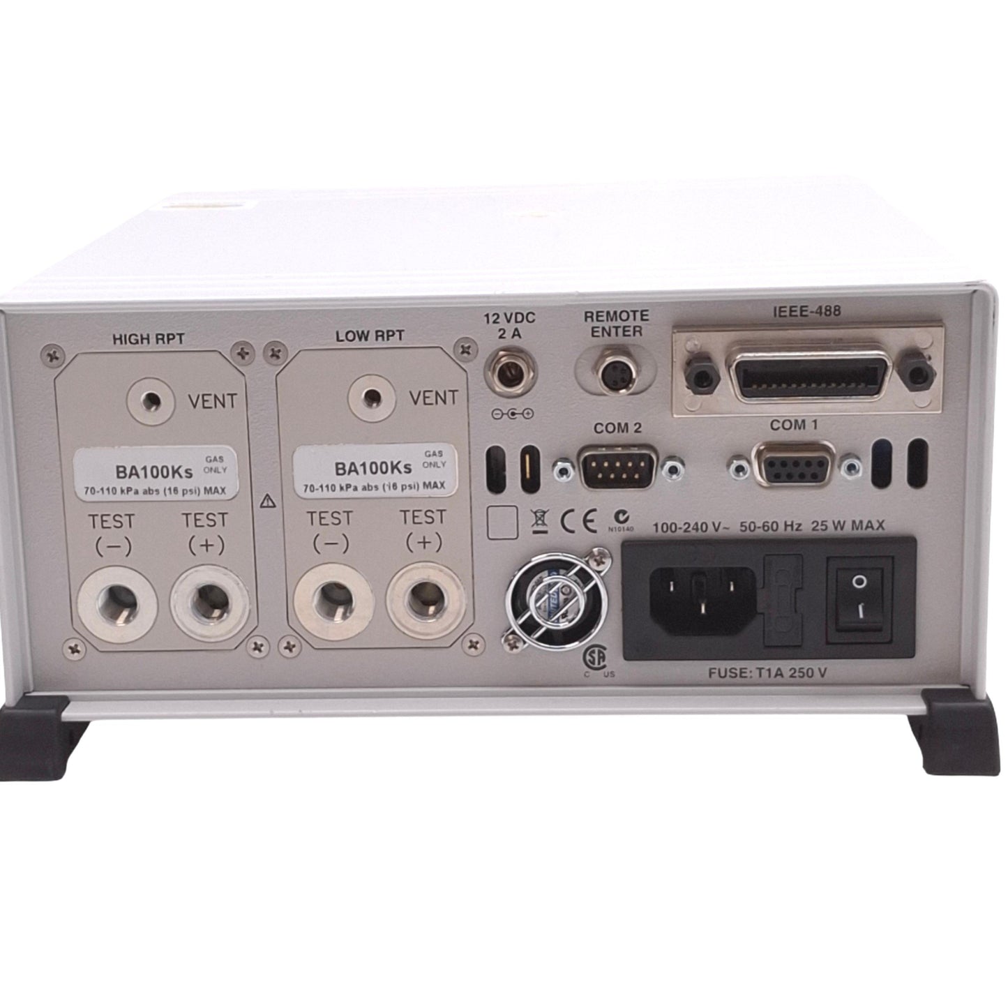 Used Fluke RPM4 BA100K Reference Pressure Monitor, 70kPa-110kPa 16psi Max, 100-240VAC