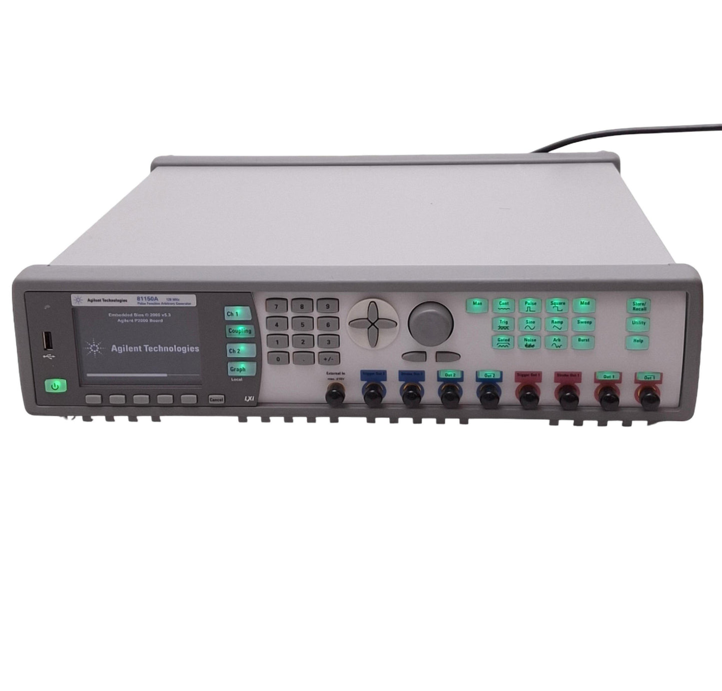 Used Agilent 81150A Pulse Function Arbitrary Generator 120MHz, 2-Channel, 100-240VAC