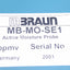 Used Mbraun MB-MO-SE1 Moisture Analyzer Probe 0-500ppmv, 800-1200mbar, 24VDC, ø14mm