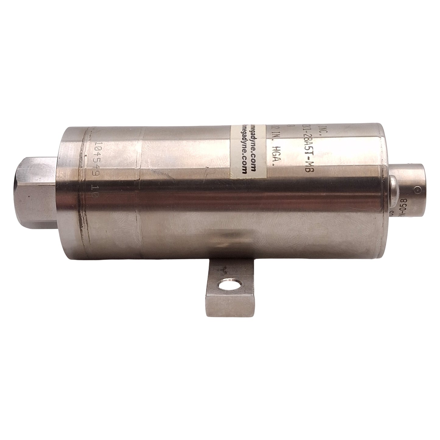 Used Omegadyne PX02K1-28A5T-MB Pressure Transducer, 28-32inHg, 0-5VDC, 7/16in-20 Port