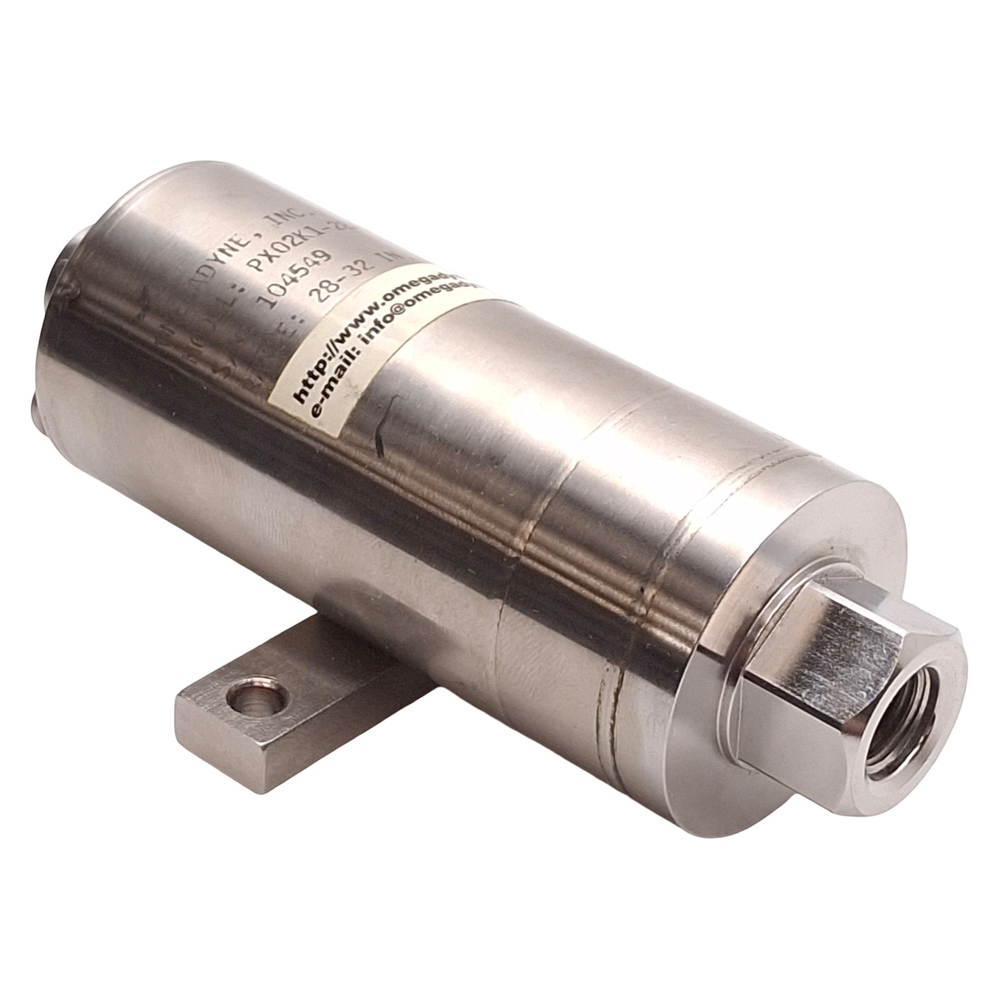 Used Omegadyne PX02K1-28A5T-MB Pressure Transducer, 28-32inHg, 0-5VDC, 7/16in-20 Port