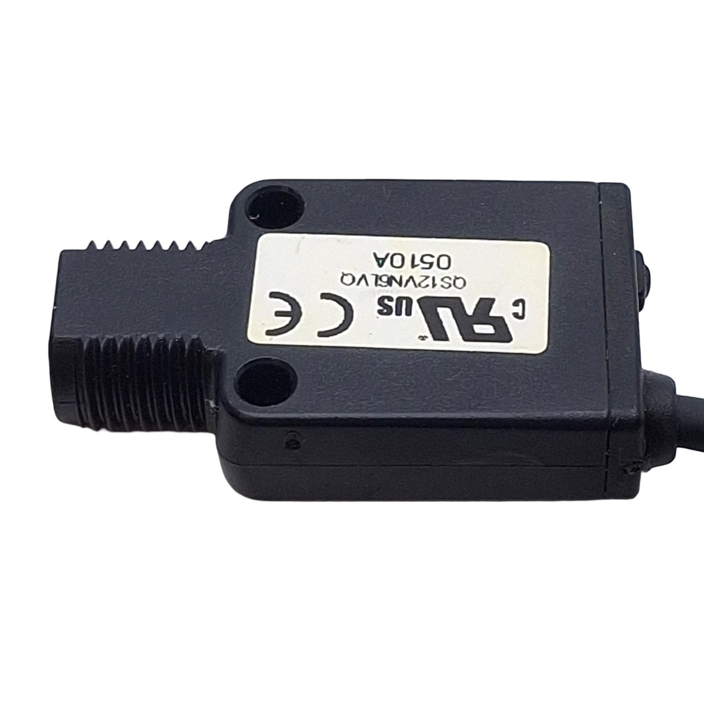Used Banner QS12VN6LVQ Photoelectric Sensor, NPN, 2m Range, 10-30VDC, 4-Pin M8, 6in