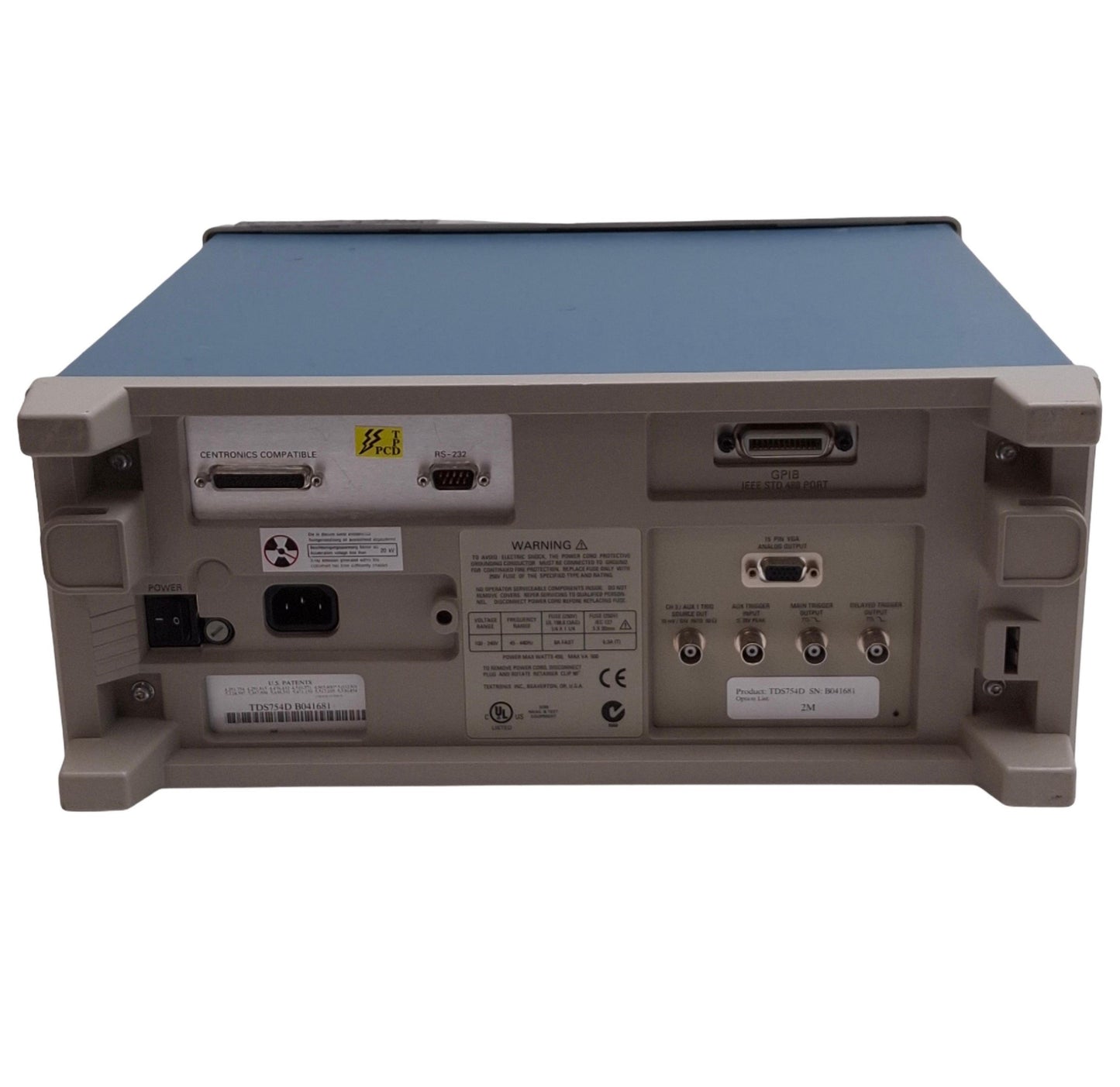 For parts or not working Tektronix TDS754D Digital Phosphor Oscilloscope, 4-Channel, 500MHz 2GS/s, *Dim
