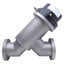 Used MKS 162-0063P High Vacuum Bellows Sealed Valve, NW 63 ISO Flange, 10-32 Thread
