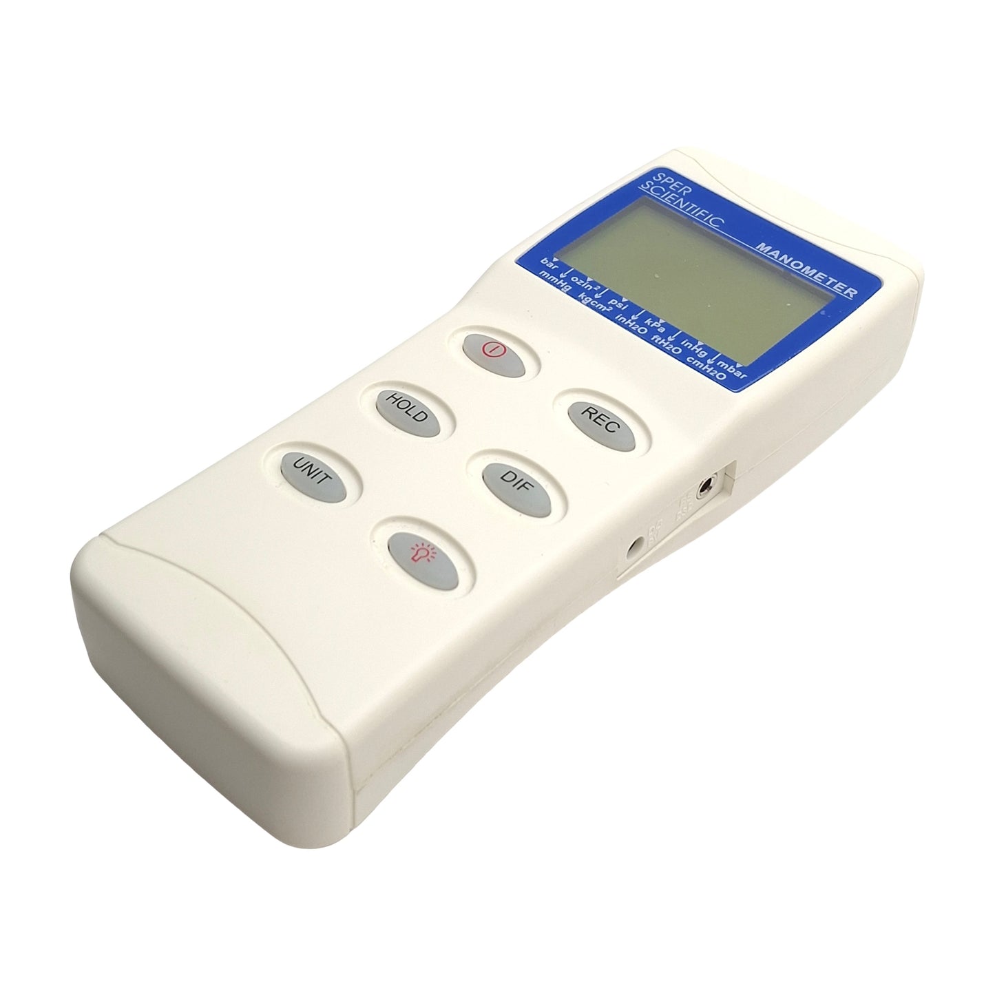 Used Sper Scientific 840080C Datalogging Manometer 5psi Range 0.001 Res., 3% Accuracy