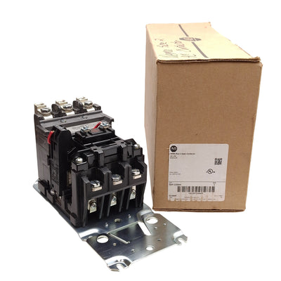 New Allen Bradley 500F-COD930 NEMA Size 2 AC Contactor, 45A, 25HP, 110/120VAC Coil