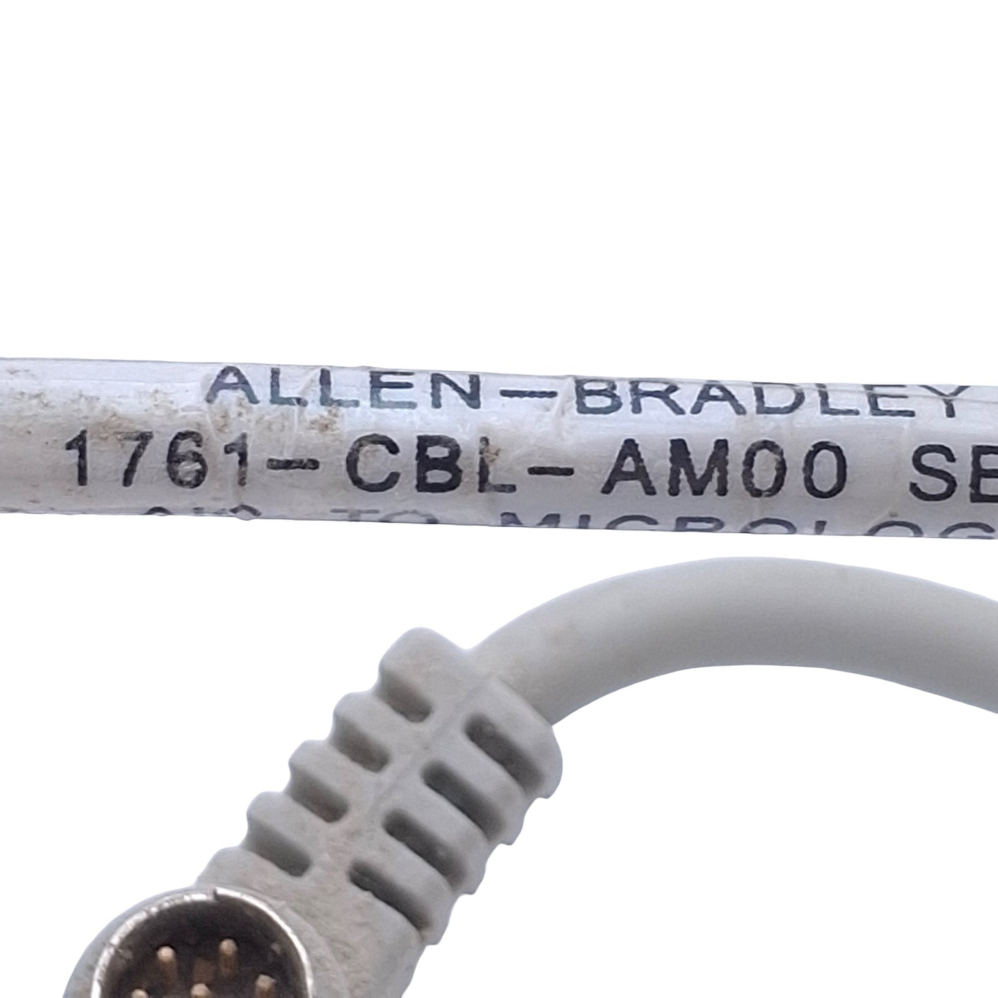 Used Allen Bradley 1761-CBL-AM00 MicroLogix 1000/1200/1500 AIC PLC Cable RS-232 8-Pin