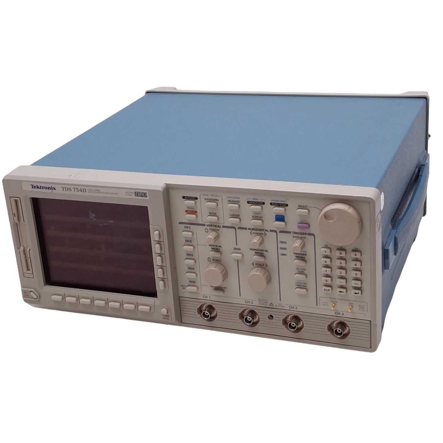 Used Tektronix TDS754D Digital Phosphor Oscilloscope, 4-Channel 500MHz 2GS/s, GPIB
