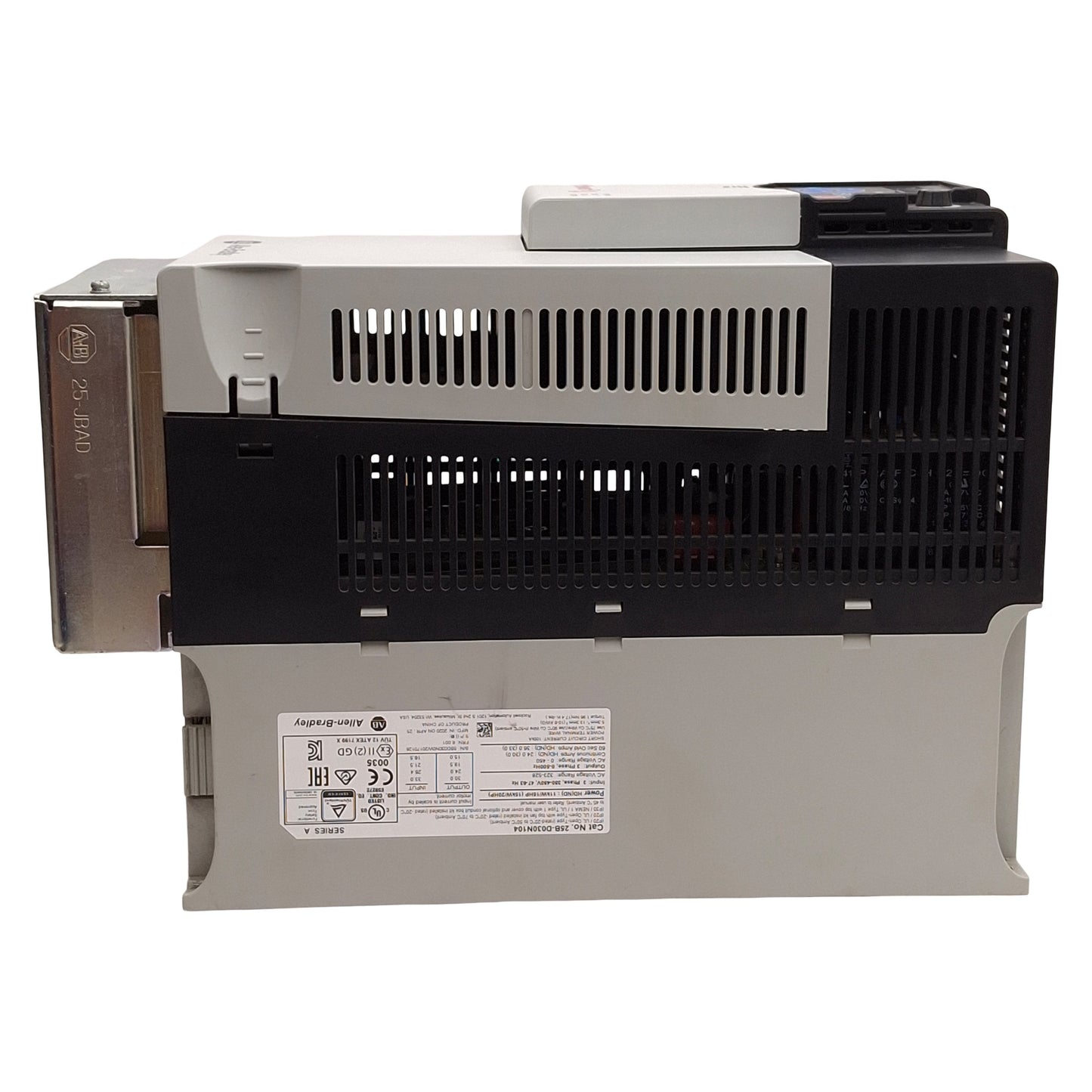 Used Allen Bradley 25B-D030N104 PowerFlex 525 AC Drive 11kW/15HP, 3Ø 0-460VAC 0-500Hz