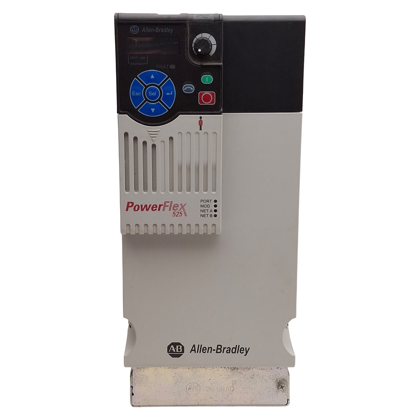 Used Allen Bradley 25B-D030N104 PowerFlex 525 AC Drive 11kW/15HP, 3Ø 0-460VAC 0-500Hz